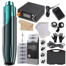 دستگاه حرفه ای تاتو و خالکوبی autolock Strass-Tattoo Tattoo-Stift, professionelle Motormaschine, Tattoomaschine, All-in-One-Tattoo-Ausrüstung