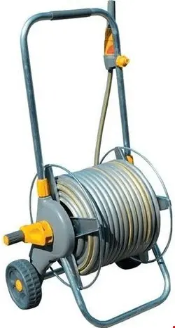 قرقره شیلنگ جمع کن چرخ دار و شیلنگ 30 متری حوزلاک Hozelock Metall-Schlauchwagen für 30m Schlauch (2436)