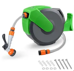 قرقره شیلنگ جمع کن دیواری و شیلنگ 20 متری گاردبراک Gardebruk Schlauchtrommel, (7-tlg), Schlauchtrommel 20m- 2m