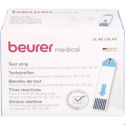 نوار تست قند خون 50 عددی بیورر آلمان BEURER GL42/GL43 Blutzuckerteststreifen 50 St