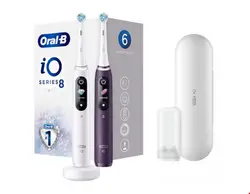 مسواک برقی اورال بی آمریکا Oral-B iO Series 8 Duo White Alabaster/Violet Amatrine