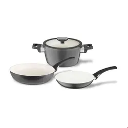 سرویس 3 پارچه قابلمه ماهیتابه برندس آلمان Berndes 3-teiliges Kochset 078905