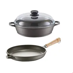 سرویس 2 پارچه قابلمه ماهیتابه برندس آلمان Berndes Berndes Kochset 2tlg- Bratpfanne 28