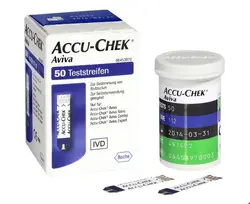 نوار تست قند خون 50 عددی اکیو چک آلمان Accu-Chek Aviva Teststreifen Plasma II (50 Stk.)