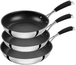 ست 3 پارچه ماهیتابه زولینگ آلمان ZWILLING Poletto Bratpfannen-Set 3-teilig 20/24/28 cm