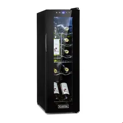 یخچال بطری سرد کن 32 لیتری کلارشتاین آلمان Klarstein Shiraz 12 Slim Uno Weinkuhlschrank Schwarz 32 Ltr