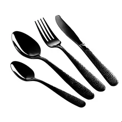 سرویس قاشق چنگال 24 پارچه برلینگر هاوس مجارستان Berlinger Haus 24-Piece Cutlery Set  BH/2620 Mirror Black