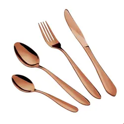 سرویس قاشق چنگال 24 پارچه برلینگر هاوس مجارستان  Berlinger Haus 24-Piece Cutlery Set BH/2623 Mirror Rose Gold