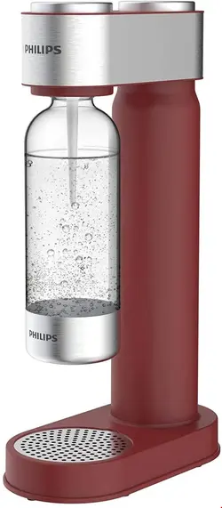 دستگاه نوشابه ساز و  آب گاز دار فیلیپس هلند Philips Water ADD4902RD-10 GoZero Wassersprudler-plastik- 1 Liter-Rot