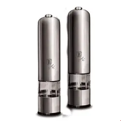 ست آسیاب نمک و فلفل برقی برلینگر هاوس مجارستان  Berlinger Haus Electric Salt /Pepper Mill Set BH/1904 Carbon Collection