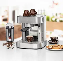 اسپرسو ساز روملزباخر آلمان Rommelsbacher Espressomaschine EKS 1510