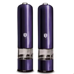 ست آسیاب نمک و فلفل برقی برلینگر هاوس مجارستان Berlinger Haus Electric Salt/ Pepper Mills BH/9289 Purple Eclipse Collection