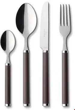 سرویس قاشق چنگال 24 پارچه ویلروی اند باخ آلمان Villeroy - Boch Play- Chocolate Brown Besteckset 24-teilig
