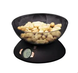 ترازو دیجیتال آشپزخانه برلینگر هاوس مجارستان  BERLINGER HAUS KITCHEN SCALE WITH A BOWL BH-9276 BLACK ROSE COLLECTION