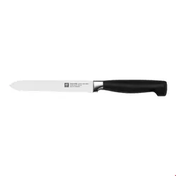 چاقو آشپزخانه ۱۳سانت زولینگ آلمان ZWILLING VIER STERNE UNIVERSALMESSER 13 CM- WELLENSCHLIFF