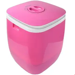 مینی واش کمپینگ سینتروکس آلمان Syntrox Germany Waschmaschine Tumba 2 Kg Schleuder Timer Farbwahl pink A Ware