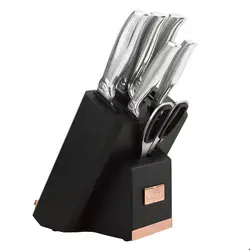 ست چاقو آشپزخانه 8 پارچه برلینگر هاوس مجارستان  BERLINGER HAUS 8-PIECE KNIFE SET BH/2339 BLACK ROSE