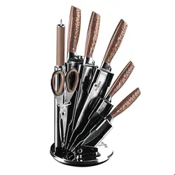 ست چاقو آشپزخانه 8 پارچه برلینگر هاوس مجارستان BERLINGER HAUS 8-PIECE KNIFE SET  BH/2462 ROSE GOLD COLLECTION