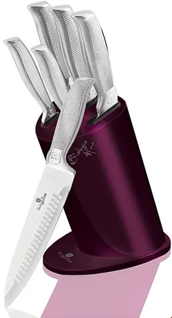 ست چاقو آشپزخانه 6 پارچه برلینگر هاوس مجارستان BERLINGER HAUS 6-PIECE KNIFE SET BH/2269 ROYAL PURPLE EDITION