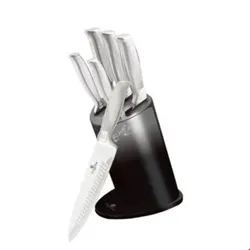 ست چاقو آشپزخانه 6 پارچه برلینگر هاوس مجارستان BERLINGER HAUS 6-PIECE KNIFE SET  BH/2283 GREY-SILVER COLLECTION