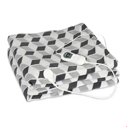 پتو برقی کلارشتاین آلمان Klarstein Dr. Watson XXL Heizdecke Grau gemustert 120 watt