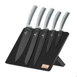 ست چاقو آشپزخانه 6 پارچه برلینگر هاوس مجارستان BERLINGER HAUS KNIFE SET  BH/2515 MOONLIGHT COLLECTION