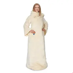 پتو برقی تن پوش کلارشتاین آلمان Klarstein Slanket Heizdecke mit Ärmeln Beige 120 watt