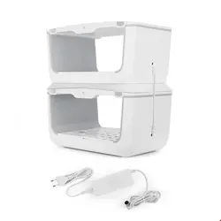 گلدان هوشمند آپارتمانی کلارشتاین آلمان Klarstein GrowIt Farm 2 Etagen Indoor Garden Set Weiß