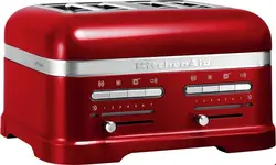 توستر اتومات دوقلو کیچن اید آمریکا KitchenAid 5KMT4205ECA Artisan 4-Schlitz Toaster liebesapfelrot