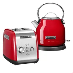 ست کتری برقی و توستر کیچن اید آمریکا KitchenAid COTTAGE FRÜHSTÜCKSSET/ Empire Rot