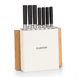 ست چاقو آشپزخانه 9 پارچه کلارشتاین آلمان Klarstein Kitano Plus Messer-Set Schneidebrett Weiß