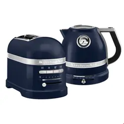 ست کتری برقی و توستر اتومات کیچن اید آمریکا KitchenAid ARTISAN FRÜHSTÜCKSSET-TOASTER FÜR 2 SCHEIBEN/Ink blue