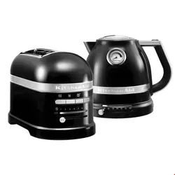 ست کتری برقی و توستر اتومات کیچن اید آمریکا KitchenAid ARTISAN FRÜHSTÜCKSSET-TOASTER FÜR 2 SCHEIBEN/Onyx Schwarz