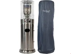 بخاری برقی گازی تریدگارد Traedgard Design Heizstrahler-Kompakt Midi Edelstahl- mit hochwertiger Wetterschutzhülle