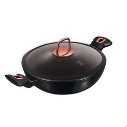 ماهیتابه 30 سانت درب دار برلینگر هاوس مجارستان BerlingerHaus SHALLOW POT 30 CM BERLINGER HAUS BH-7112 BLACK ROSE COLLECTION
