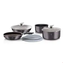 سرویس قابلمه ماهیتابه 9 پارچه برلینگر هاوس مجارستان BerlingerHaus 9-PIECE COOKWARE SET BH 6918