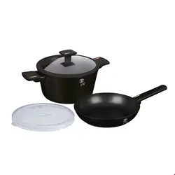 سرویس قابلمه ماهیتابه 4 پارچه برلینگر هاوس مجارستان BerlingerHaus 4-PIECE COOKWARE SET BH7098 MONACO COLLECTION