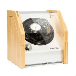 جعبه ساعت مچی نگهدارنده شارژ اتوماتیک کلارشتاین آلمان Klarstein Garonne 2 Uhrenbeweger Bambus