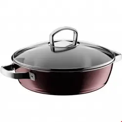 ماهیتابه درب دار ۲۸ سانت وی ام اف آلمان WMF Fusiontec Mineral Schmorpfanne- 28cm- Rose Quartz