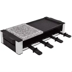 گریل راکلت پز سینتروکس آلمان Syntrox Germany Raclette Grill Davos für 8 Personen mit geteilter Platte