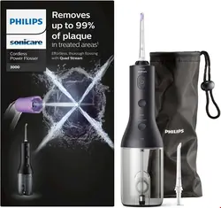 دستگاه پیشرفته پاکسازی بین دندان فیلیپس هلند Philips Sonicare Cordless Power Flosser 3000 HX3806/31