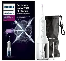 دستگاه پیشرفته پاکسازی بین دندان فیلیپس هلند Philips Sonicare Cordless Power Flosser 3000 HX3806/31-weiß