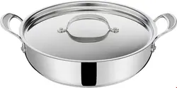 ماهیتابه 30 سانت درب دار تفال فرانسه Tefal E30690 Jamie Oliver Cook`s Classic Servierpfanne Edelstahl