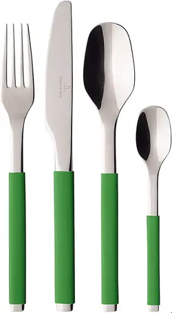 سرویس قاشق چنگال 24 پارچه ویلروی اند باخ آلمان Villeroy - Boch S/ Green Apple Besteckset 24-teilig