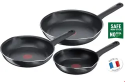 ست ماهیتابه 3 پارچه تفال فرانسه Tefal Day By Day On 3-teiliges Pfannenset B56490