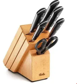 ست چاقو آشپزخانه 7 پارچه فیسلر آلمان Fissler Equipped knife block Texas made of wood 7 pieces