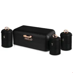 ظرف نان ست قوطی آشپزخانه برلینگر هاوس مجارستان  BERLINGER HAUS BREAD BIN and KITCHEN CANISTER SET BH-6753