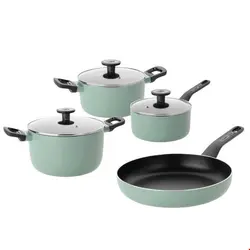 سرویس قابلمه ماهیتابه 7 پارچه برگهف بلژیک Berghoff Kochgeschirr-Set 7-tlg. Sage - Leo