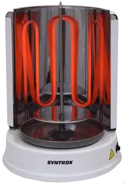 دستگاه دونر کباب جوجه گردان رومیزی خانگی سینتروکس آلمان Syntrox Germany Dönergrill RO 1400W RO 1400W W weiß