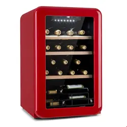 یخچال بطری سرد کن 70 لیتری کلارشتاین آلمان Klarstein Vinetage 19 Uno Weinkuhlschrank Rot 70 Ltr